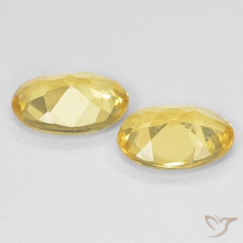 Pedras preciosas de Berilo Luz Dourada natural de 1.77 ct, oval, VS