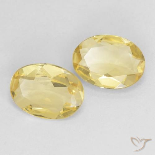 Pedras preciosas de Berilo Luz Dourada natural de 1.50 ct, oval, VS
