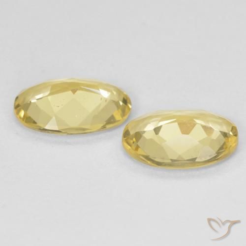 Pedras preciosas de Berilo Luz Dourada natural de 1.50 ct, oval, VS