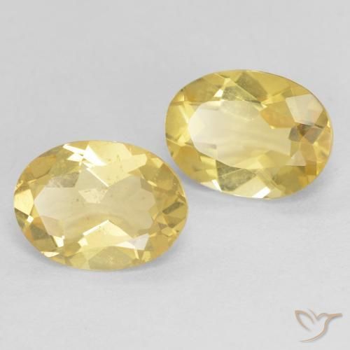 Pedras preciosas de Berilo Amarelo Dourado Claro natural de 2.19 ct, oval, VS
