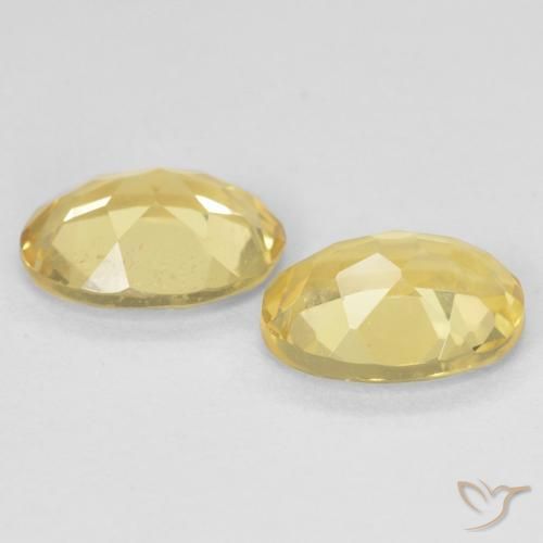 Pedras preciosas de Berilo Amarelo Dourado Claro natural de 2.19 ct, oval, VS