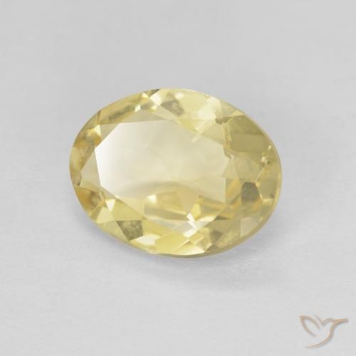 Berilo Luz amarela Natural 1.40ct, oval, VVS