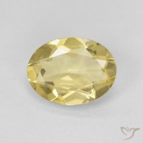 1.48ct Natural Luz amarela Berilo, oval, VVS