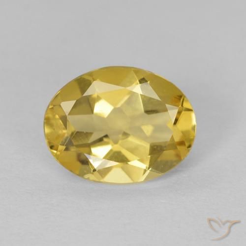 1.62ct Natural Luz amarela Berilo, oval, VVS