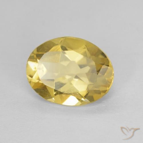 Berilo Luz amarela Natural 1.62ct, oval, VVS