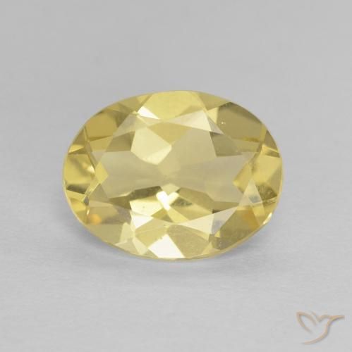 1.54ct Natural Luz Dourada Berilo, oval, VVS