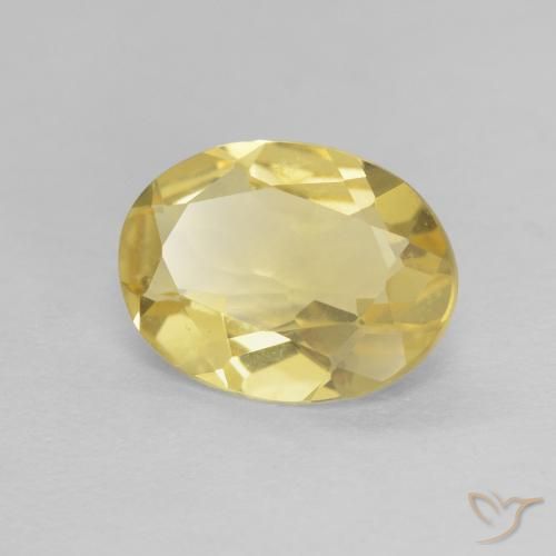 Berilo Luz amarela Natural 1.42ct, oval, VVS