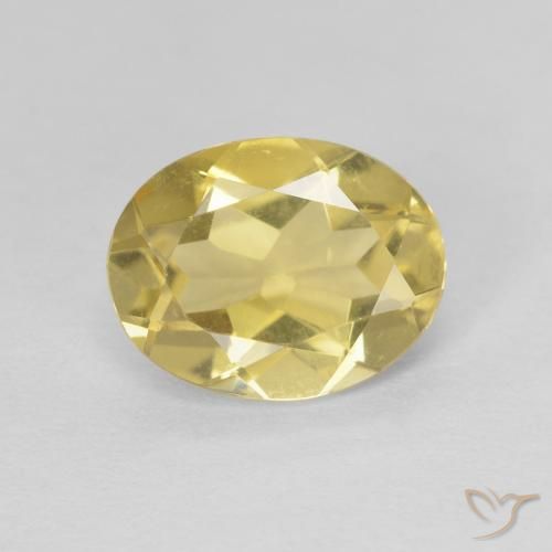 1.60ct Natural Amarelo Dourado Claro Berilo, oval, VVS