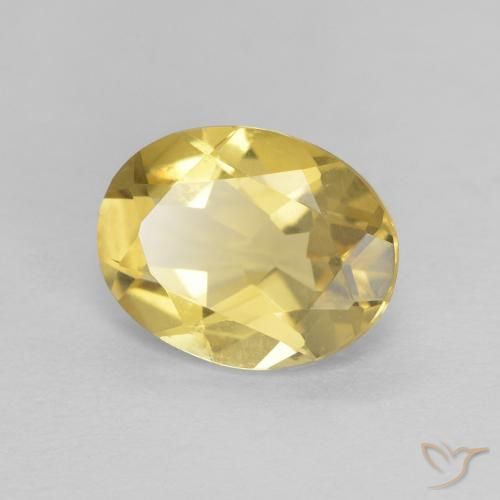 Berilo Amarelo Dourado Claro Natural 1.60ct, oval, VVS