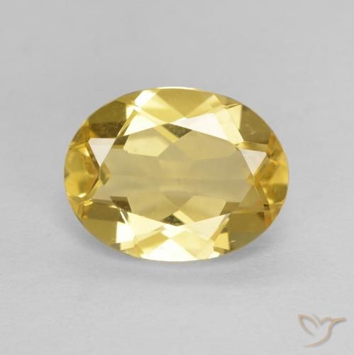 1.75ct Natural Luz amarela Berilo, oval, VVS