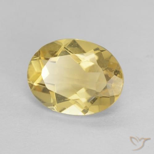 Berilo Luz amarela Natural 1.75ct, oval, VVS
