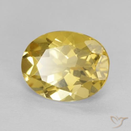Berilo Luz amarela Natural 2.22ct, oval, VVS