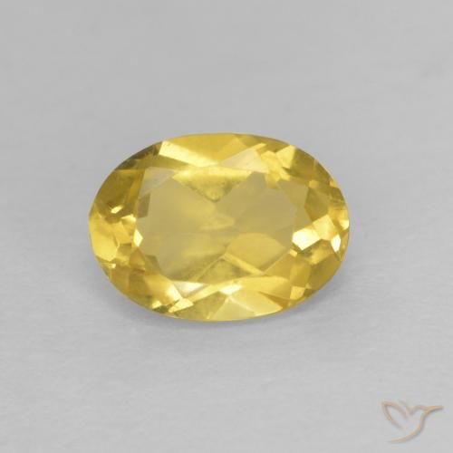 Berilo Mel amarelo Natural 0.83ct, oval, VVS