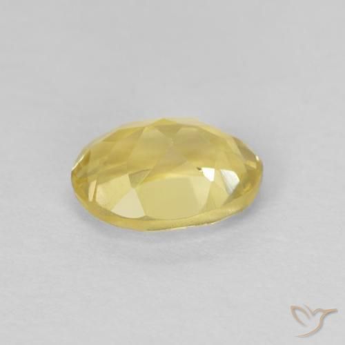 Berilo Amarelo Dijon muito claro Natural 0.82ct, oval, VVS