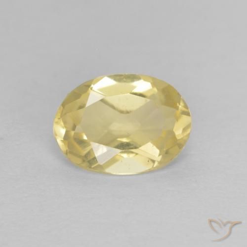 Berilo Luz amarela Natural 0.67ct, oval, VVS