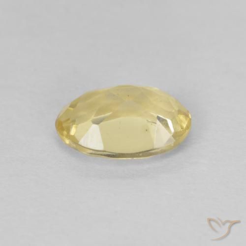 Berilo Luz amarela Natural 0.67ct, oval, VVS