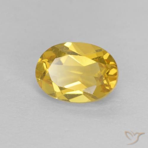 Berilo Mel amarelo Natural 0.89ct, oval, VVS