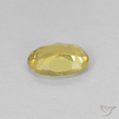 Berilo amarelo médio Natural 0.62ct, oval, VVS