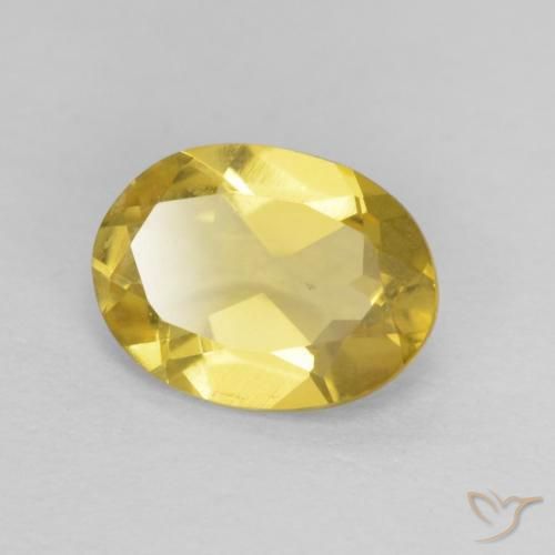 0.93ct Natural Luz amarela Berilo, oval, VVS