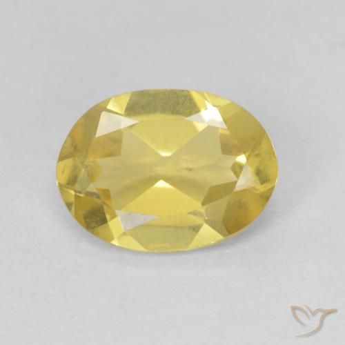 Berilo Luz amarela Natural 0.93ct, oval, VVS