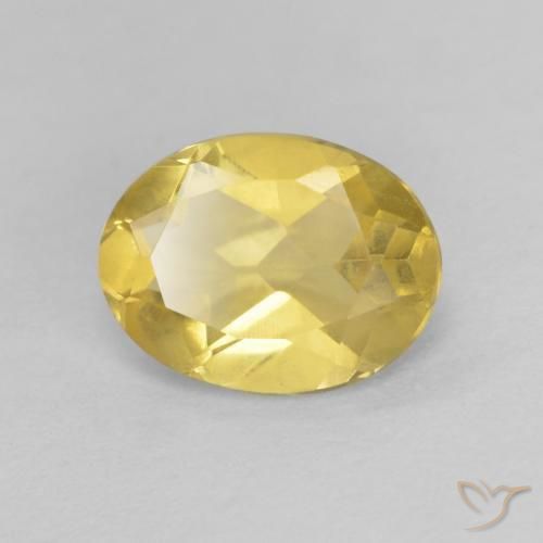 Berilo Luz amarela Natural 0.97ct, oval, VVS