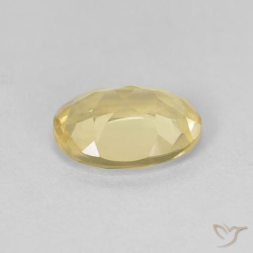 Berilo Amarelo Dijon muito claro Natural 1.10ct, oval, VVS-VS