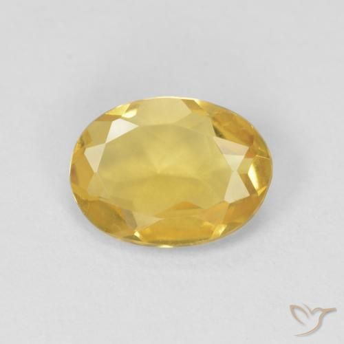 0.94ct Natural Amarelo escuro Berilo, oval, VVS-VS