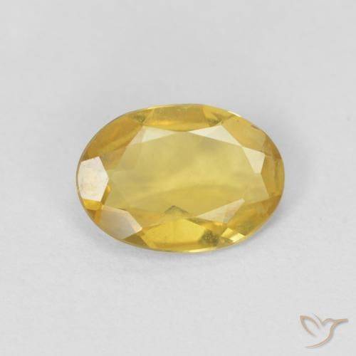 0.75ct Natural ouro amarelado Berilo, oval, VVS-VS