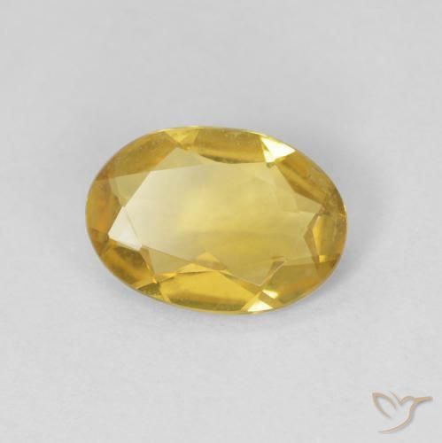 Berilo ouro amarelado Natural 0.75ct, oval, VVS-VS