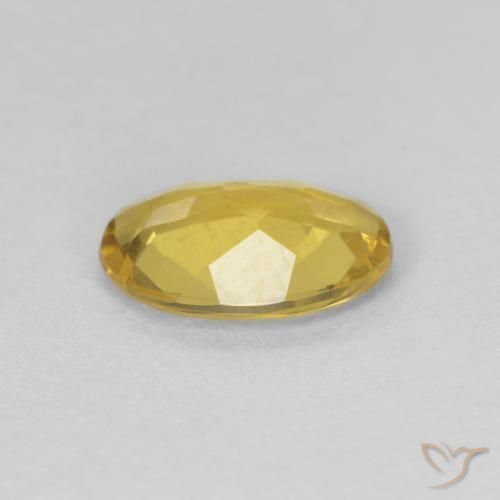 Berilo ouro amarelado Natural 0.75ct, oval, VVS-VS