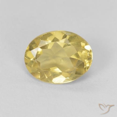 1.12ct Natural Medium Light-Yellow Berilo, oval, VVS-VS