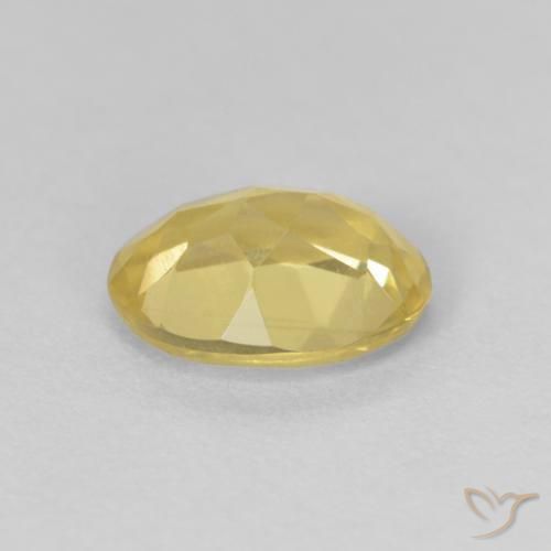Berilo Medium Light-Yellow Natural 1.12ct, oval, VVS-VS