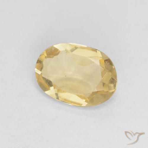 Berilo Luz amarela Natural 0.91ct, oval, VVS-VS