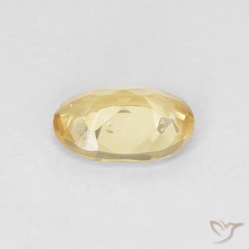 Berilo Luz amarela Natural 0.91ct, oval, VVS-VS