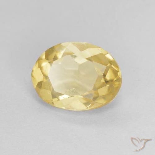 Berilo Amarelo Dourado Claro Natural 1.15ct, oval, VVS-VS