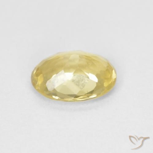 Berilo Amarelo Terroso Claro Natural 0.70ct, oval, VVS-VS