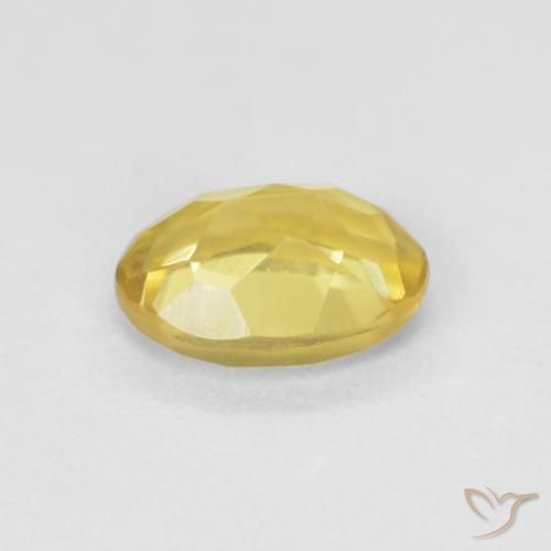 Berilo amarelo médio Natural 0.80ct, oval, VVS-VS