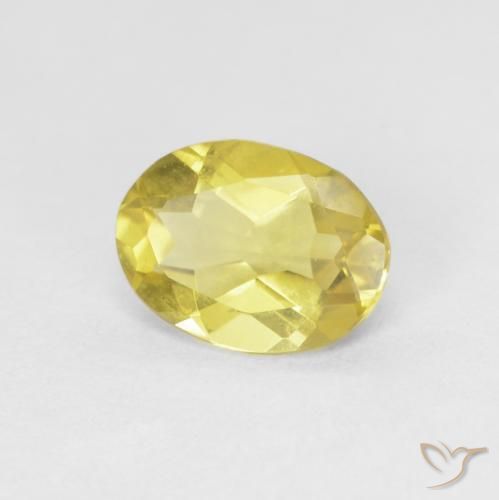 Berilo Abelha amarela clara Natural 0.99ct, oval, VVS-VS