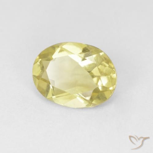 Berilo Luz amarela Natural 1.11ct, oval, VVS-VS