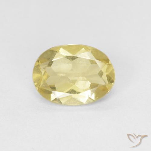 0.91ct Natural Amarelo Terroso Claro Berilo, oval, VVS-VS