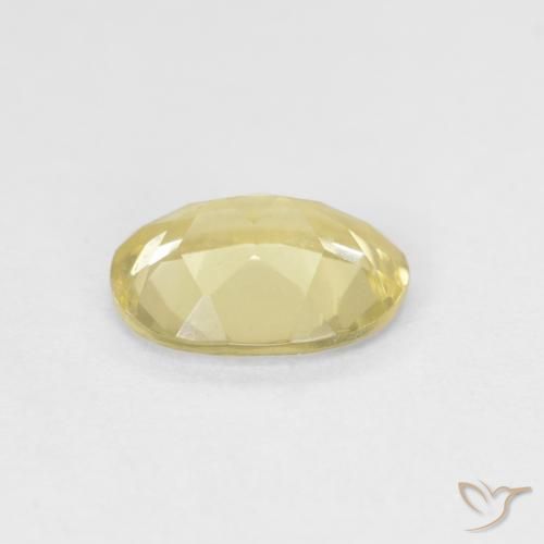 Berilo Amarelo Terroso Claro Natural 0.91ct, oval, VVS-VS