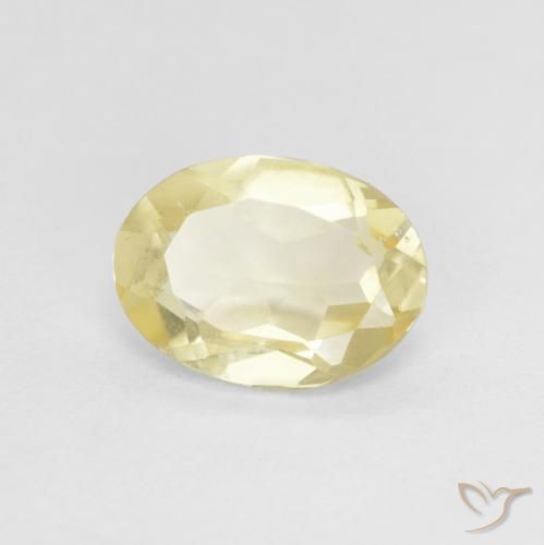 Berilo Luz amarela Natural 1.01ct, oval, VVS-VS