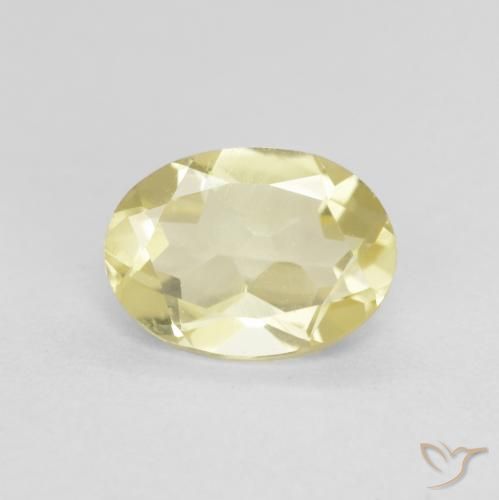 1.17ct Natural Amarelo Dijon muito claro Berilo, oval, VVS-VS