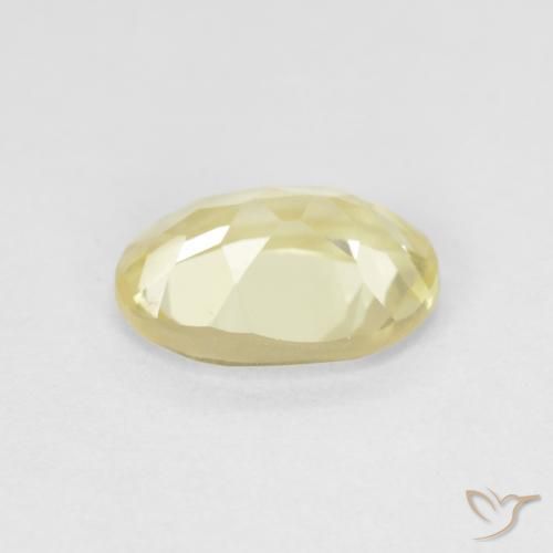 Berilo Amarelo Dijon muito claro Natural 1.17ct, oval, VVS-VS