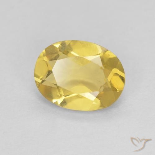1.07ct Natural Luz amarela Berilo, oval, VVS-VS