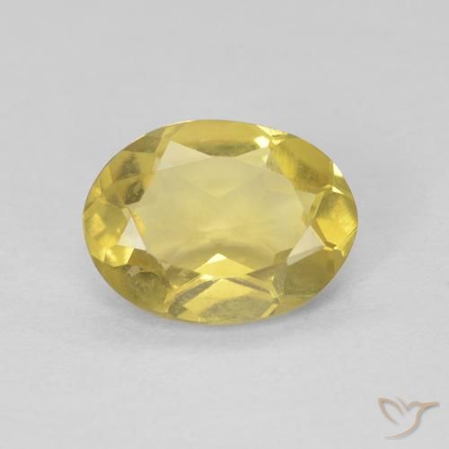 Berilo Amarelo Dourado Claro Natural 1.09ct, oval, VVS-VS
