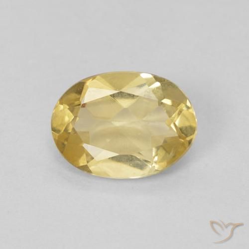 0.99ct Natural Luz Dourada Berilo, oval, VVS-VS