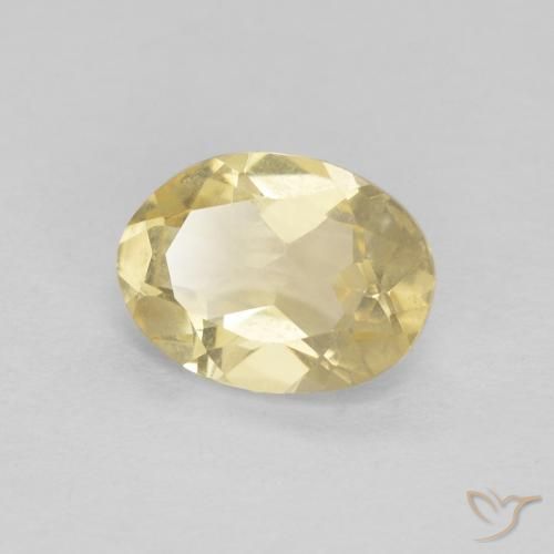 1.10ct Natural Luz amarela Berilo, oval, VVS-VS