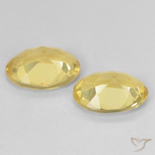 Pedras preciosas de Berilo Luz amarela natural de 2.04 ct, oval, VVS-VS