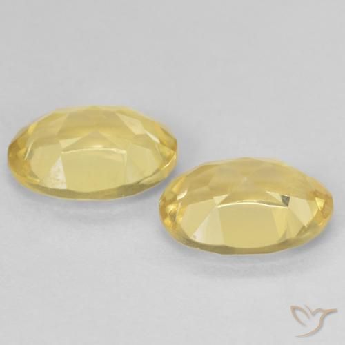 Pedras preciosas de Berilo Luz Dourada natural de 2.17 ct, oval, VVS-VS